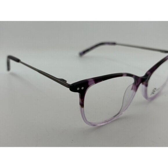 Adin Thomas - AT-504 C1 51-15-137 Purple Tortoise Plastic Eyeglass Frames - Picture 4 of 9